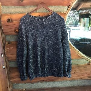 Navy marled jcrew sweater